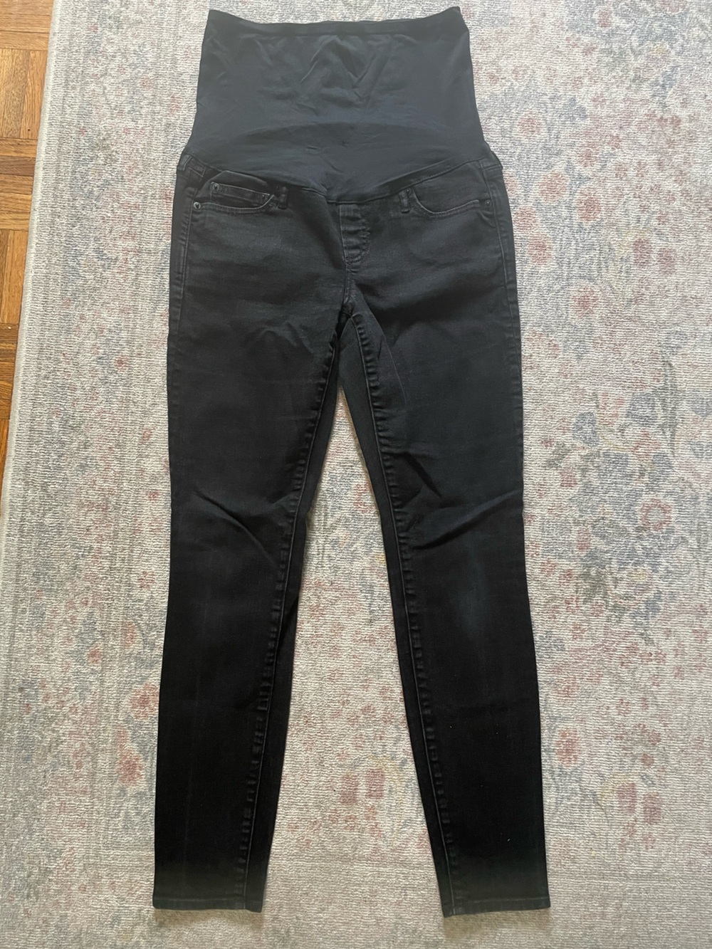 GAP Black Maternity Skinny Jeans with Supportive Full Panel